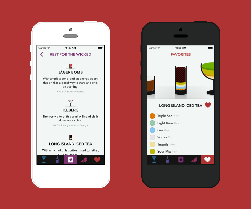 Lush Mixed Drink App Screenshots