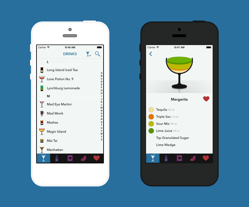 Lush Mixed Drink App Screenshots